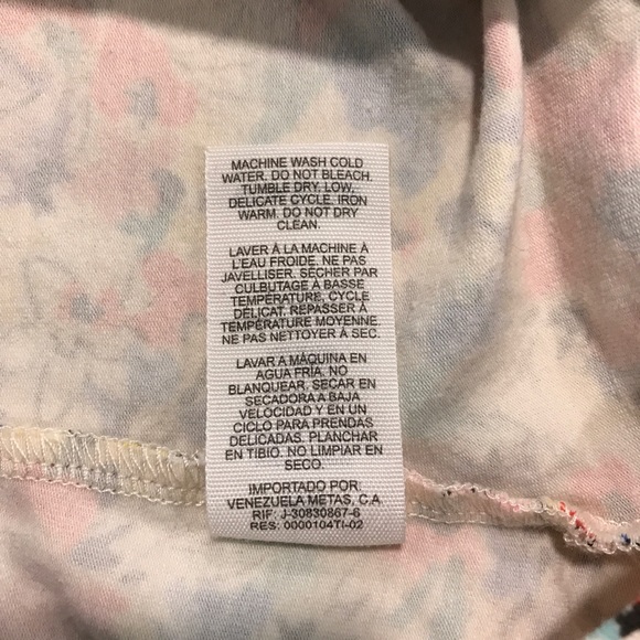 Garage Floral Long Strapless Ruched Bandeau S - Picture 6 of 6